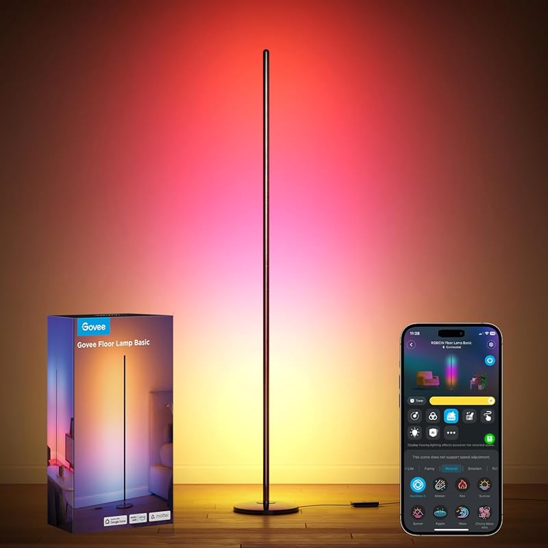 Govee RGBIC Smart Floor Lamp with Alexa, SmartThings & Matter Support