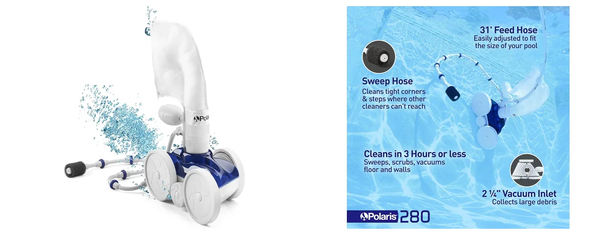 Polaris Polaris Vac-Sweep 280 Pressure Side Pool Cleaner images